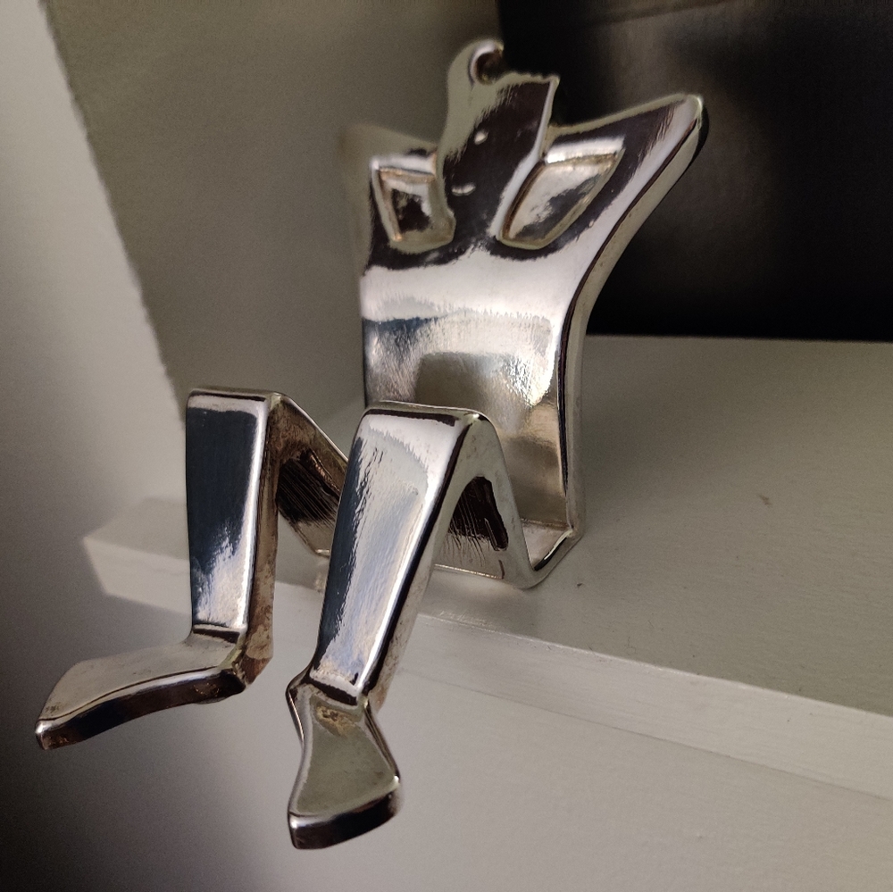 VTG Zadok Arts 925 Modernist Silver Figurine/Sculpture Holder